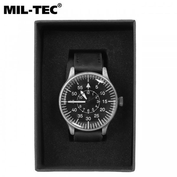 Армійський вінтажний годинник Mil-Tec Luftwaffe RLM Black 15772000 M1255552034 фото