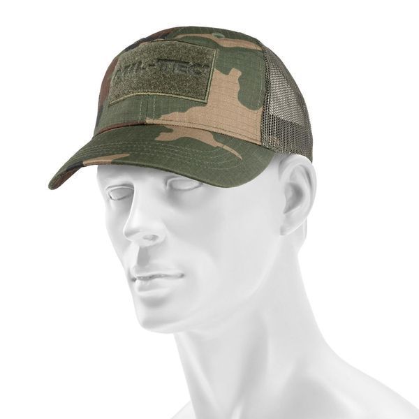 Кепка бейсболка Mil-Tec с сеткой Trucker Baseball Cap Woodland 12318520 A9493 фото
