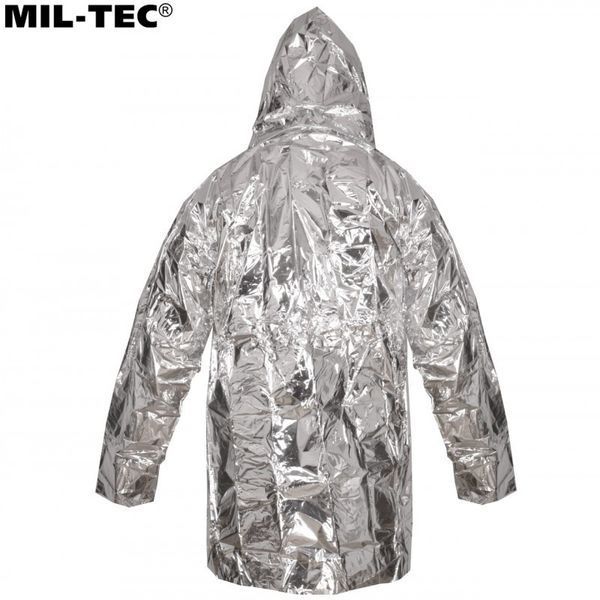 Рятувальникне термопончо, аварійна ковдра, термоплівка Mil-Tec Survival Poncho 16024700 M1255551903 фото