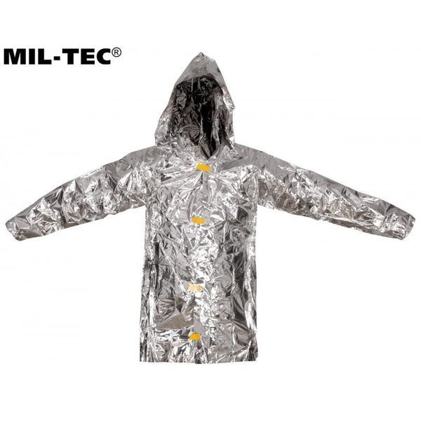 Рятувальникне термопончо, аварійна ковдра, термоплівка Mil-Tec Survival Poncho 16024700 M1255551903 фото
