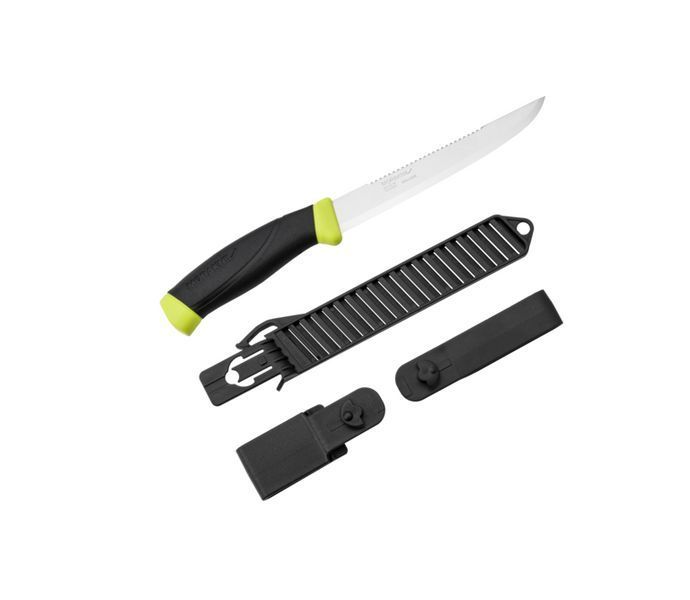 Ніж рибальський Morakniv&reg; Fishing Comfort Scaler 150 &mdash; Stainless Steel &mdash; Black / Lime 13870 A8128 фото