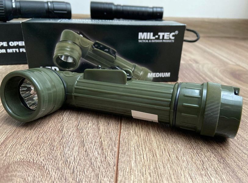 Фонарь угловой светодиодный с цветными фильтрами Mil-Tec US Army 17см Оливковый 15143101 P123373 фото