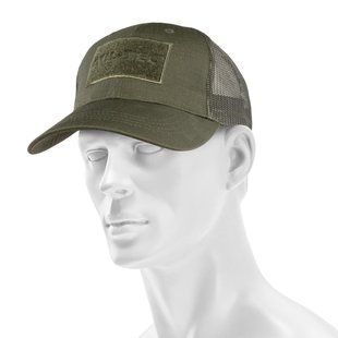 Кепка бейсболка Mil-Tec із сіткою Trucker Baseball Cap Baseball Cap &mdash; Olive 12318501 A9494 фото
