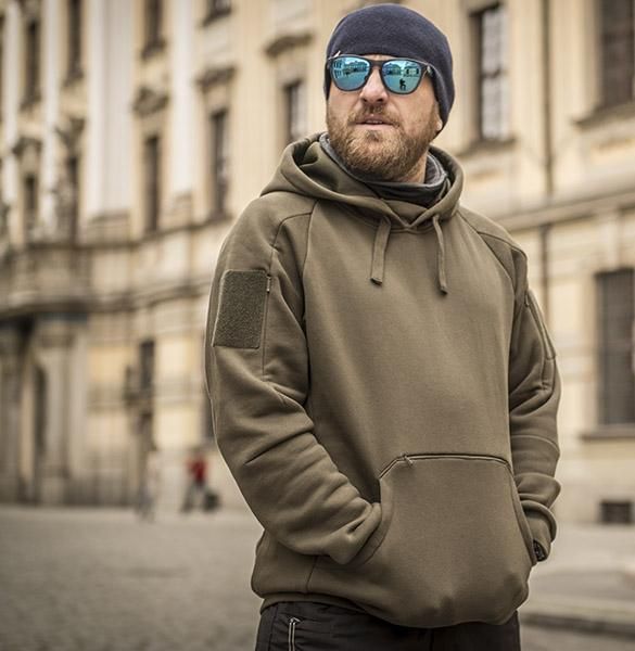 Толстовка Helikon-Tex URBAN TACTICAL HOODIE LITE Kangaroo сіра BL-ULK-CB-19 P1926 фото