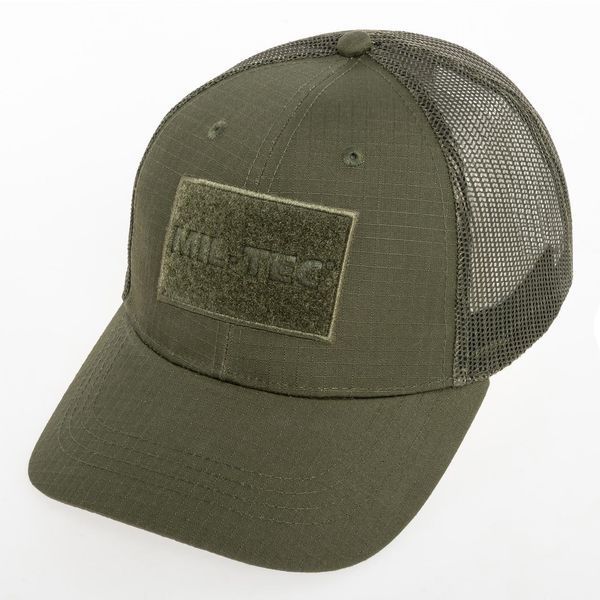 Кепка бейсболка Mil-Tec с сеткой Trucker Baseball Cap Baseball Cap - Olive 12318501 A9494 фото