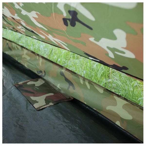 Намет двомісний Mil-Tec Mini Pack Standard Woodland 14205020 M1255551904 фото