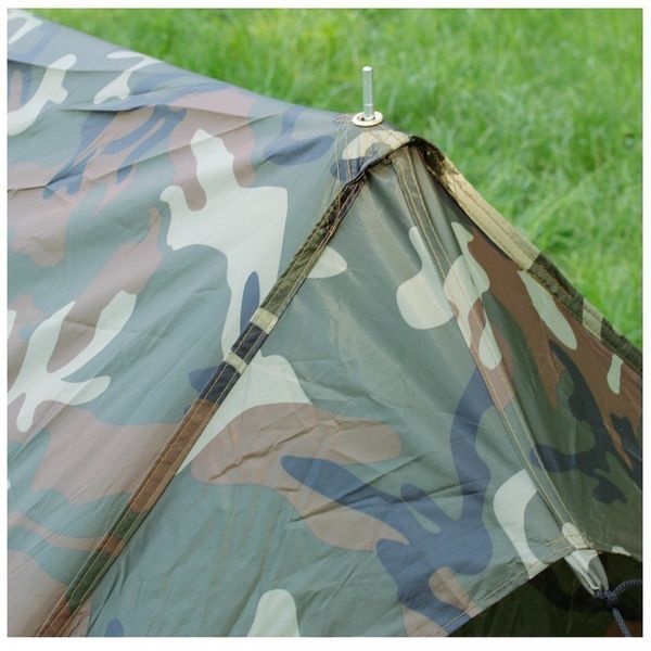 Намет двомісний Mil-Tec Mini Pack Standard Woodland 14205020 M1255551904 фото