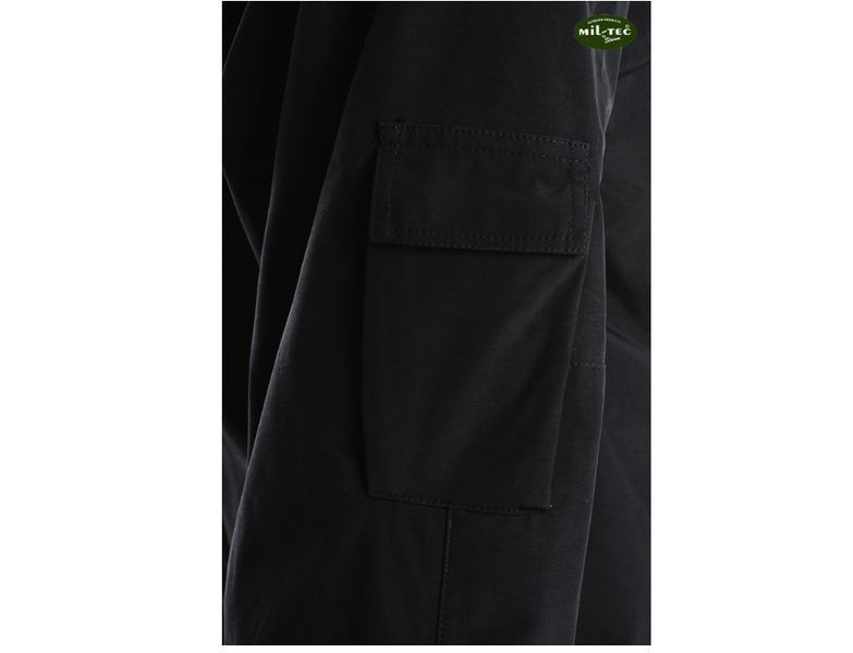Куртка водонепроникна зі знімною флісовою підкладкою Mil-Tec ECWCS Wet Weather Black 10615002- P1236809 фото
