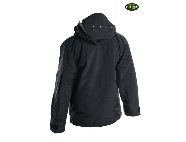 Куртка водонепроникна зі знімною флісовою підкладкою Mil-Tec ECWCS Wet Weather Black 10615002- P1236809 фото