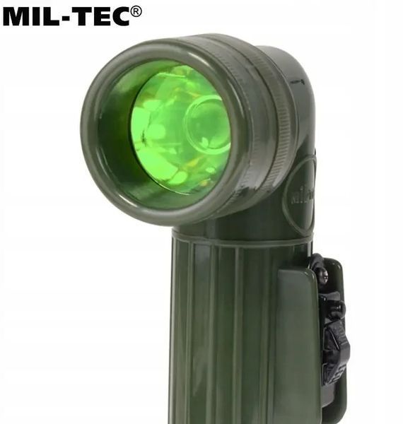 Фонарь угловой светодиодный с цветными фильтрами Mil-Tec US Army 16см оливковый 15143001 P123375 фото