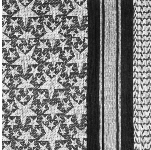 Шарф шемаг арафатка Mil-Tec 110x110 см Stars Black/White 12609402 T00255 фото