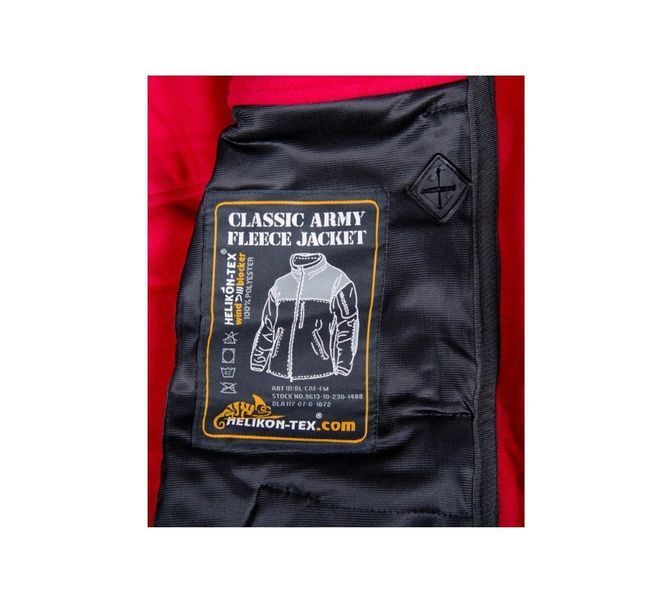 Куртка флісова з вітрозахисною та повітропроникною мембраною Helikon-Tex Classic Army Windblocker Black BL-CAF-FM-01 P1236700 фото