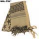 Шарф шемаг арафатка Mil-Tec 110x110 см Star Coyote/Black 12609405 P1296 фото 5