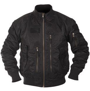 Куртка бомбер демисезонная Mil-Tec Tactical Flight Jacket Black 10404602- P123452 фото