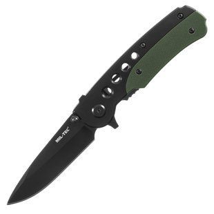 Нож складной Mil-Tec One-Hand Black Olive 15305000 M702 фото