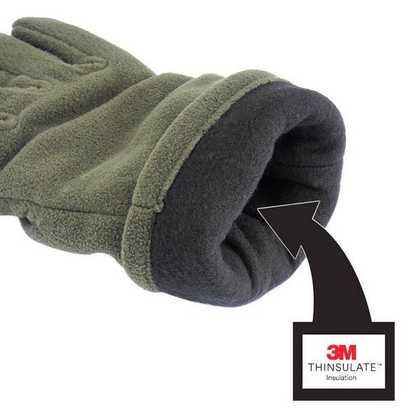 Перчатки флисовые Mil-Tec THINSULATE + Polar Olive 12534001 M1255552157 фото