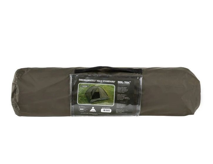 Намет тримісний водонепроникний Mil-Tec Iglu Olive 14215001 M1255552256 фото