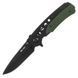 Нож складной Mil-Tec One-Hand Black Olive 15305000 M702 фото 1
