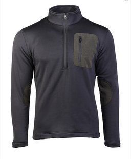 Термофлісовий пуловер Mil-Tec зі змійкою ZIP-PULLOVER чорний 10817002 A9956 фото