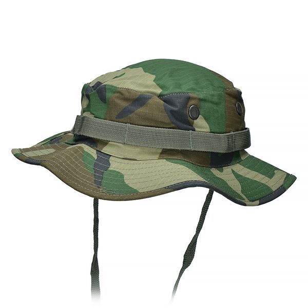 Захисна кепка Mil-Tec з бавовняного Ripstop Woodland 12325020 M125555855 фото
