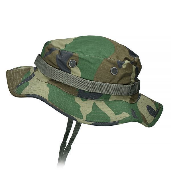 Захисна кепка Mil-Tec з бавовняного Ripstop Woodland 12325020 M125555855 фото