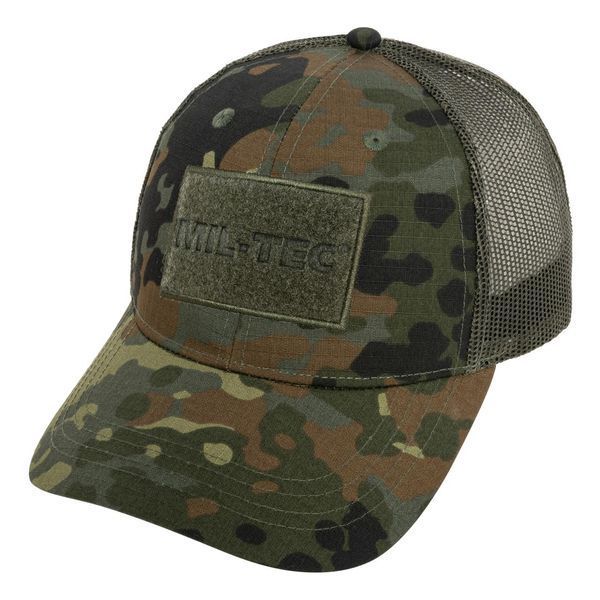 Кепка бейсболка Mil-Tec із сіткою Trucker Baseball Cap Baseball Cap &mdash; Flecktarn 12318521 A9497 фото