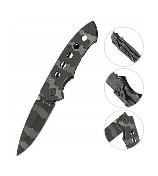 Ніж складаний тактичний Mil-Tec One-Hand Camo 15304000 P123541 фото