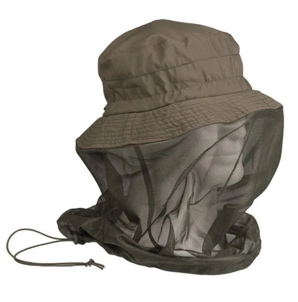Панама тактична Mil-tec Boonie Hat з москітною сіткою Olive 12331001 A9749 фото