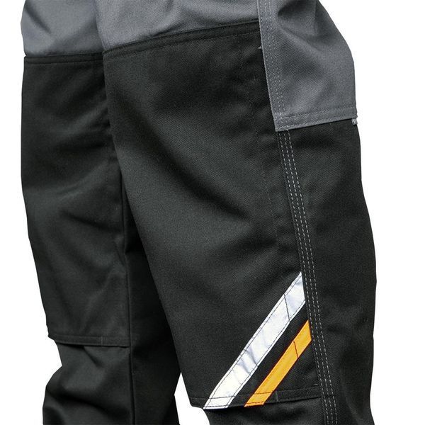 Брюки рабочие мужские REIS PRO MASTER PROX-T GYS темно-синие-желтыо-серые P123196 фото
