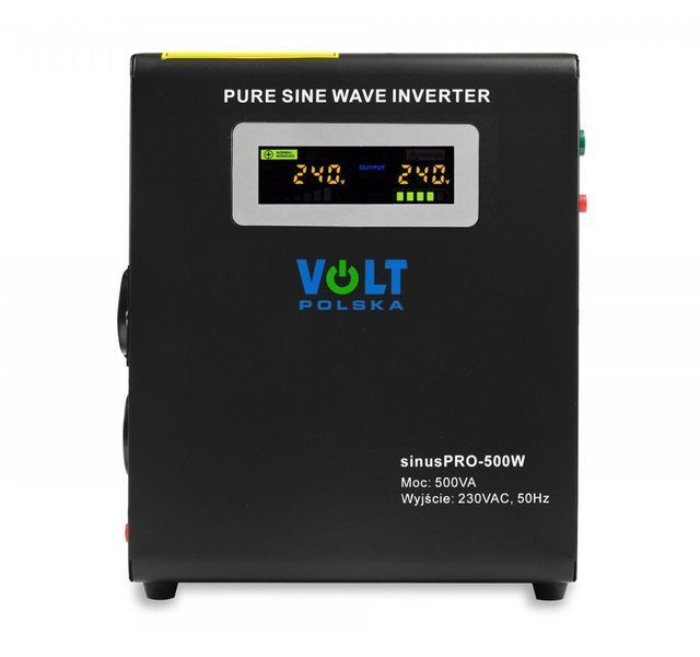 Джерело безперебійного живлення Volt Polska SINUS PRO 500 W 12/230 V (300/500W) 3SP095012W W2033 фото