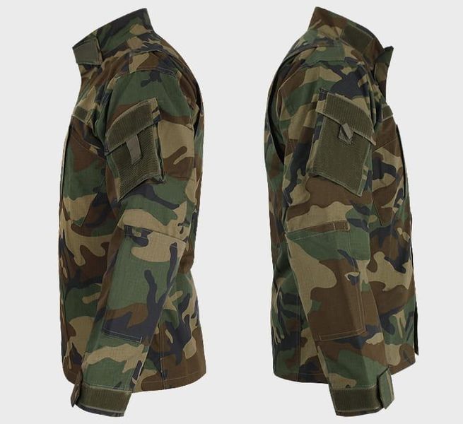 Кітель толстовка 100% бавовна Mil-Tec Teesar ACU Rip-Stop Woodland 11929020- P123447 фото