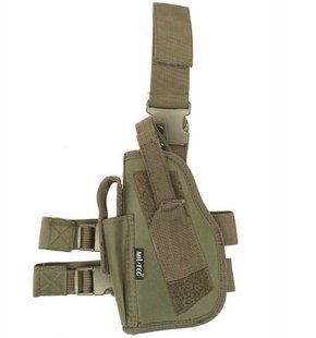 Кобура на стегнах універсальна для лівші Mil-Tec Low Ride Olive 16141001 P1234 фото