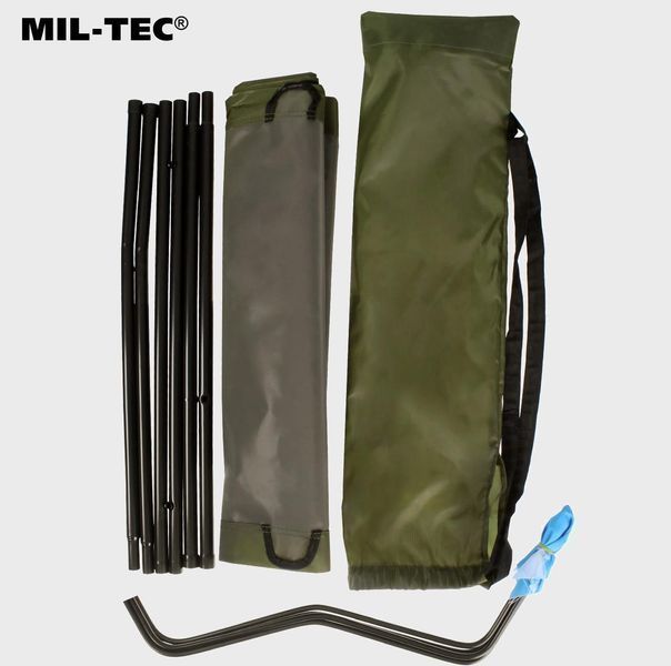 Раскладушка складная походная кровать из стали Mil-tec Olive 14406000 P123319 фото
