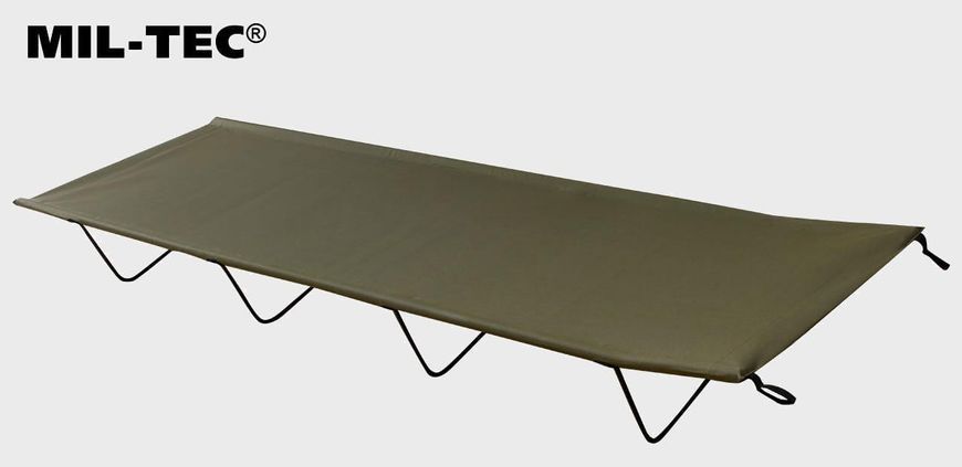 Раскладушка складная походная кровать из стали Mil-tec Olive 14406000 P123319 фото
