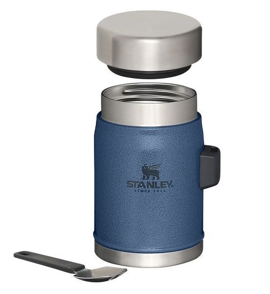 Термос для еды Stanley Termos Obiadowy ze Sztućcem CLASSIC 0,4L Hammertone Lake 10-09382-081 A9500 фото
