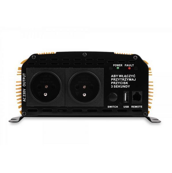 Перетворювач напруги інвертор Volt Polska SINUS PLUS 1200 24/230 V (600/1200W) + PILOT W2111 фото