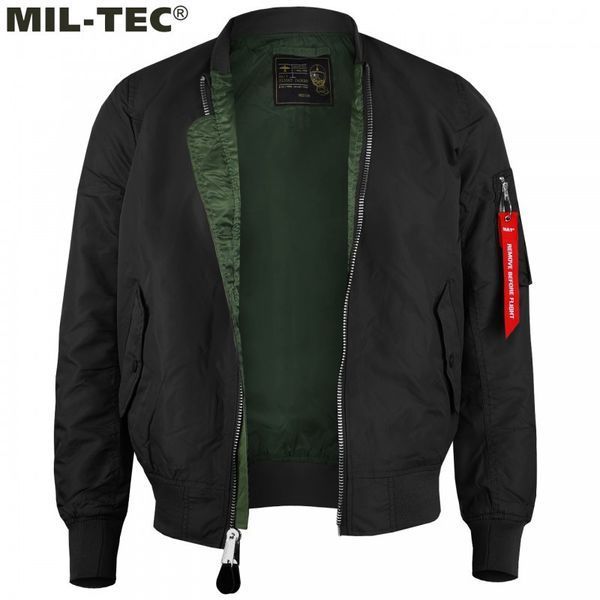 Куртка бомбер Mil-Tec MA1 FLYERS Black 10401502- P1384 фото