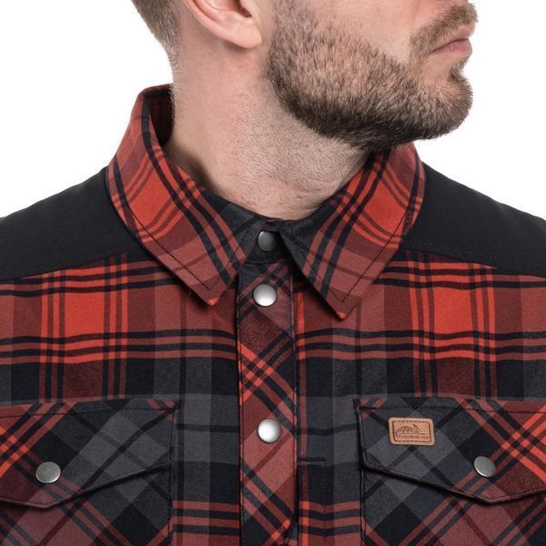 Рубашка тактическая Helikon-Tex Winter Warden Shirt - Slate Crimson Plaid KO-WWS-PB-PJ A9109 фото