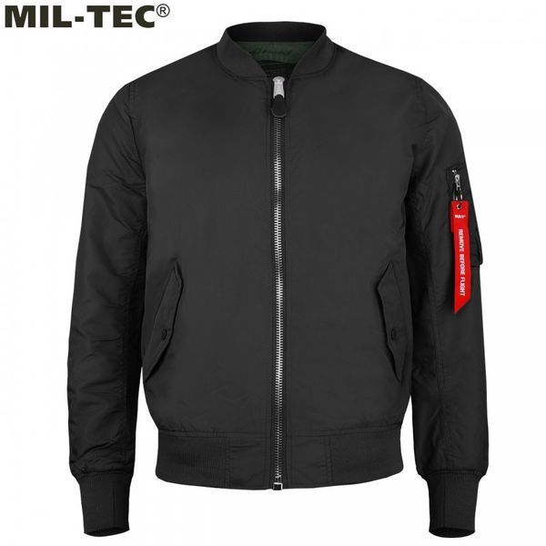 Куртка бомбер Mil-Tec MA1 FLYERS Black 10401502- P1384 фото