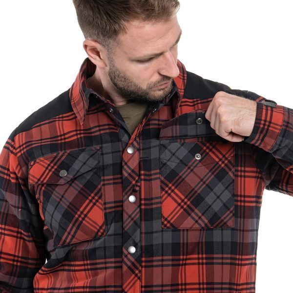 Рубашка тактическая Helikon-Tex Winter Warden Shirt - Slate Crimson Plaid KO-WWS-PB-PJ A9109 фото