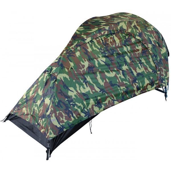 Намет одномісний Mil-Tec Recom Woodland 14201020- M1255551909 фото