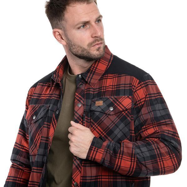 Рубашка тактическая Helikon-Tex Winter Warden Shirt - Slate Crimson Plaid KO-WWS-PB-PJ A9109 фото