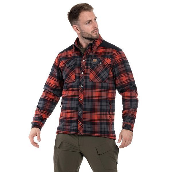 Рубашка тактическая Helikon-Tex Winter Warden Shirt - Slate Crimson Plaid KO-WWS-PB-PJ A9109 фото
