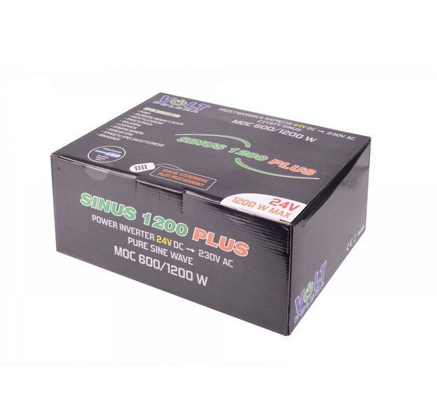Перетворювач напруги інвертор Volt Polska SINUS PLUS 1200 24/230 V (600/1200W) + PILOT W2111 фото