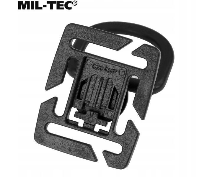 Набір карабінів і обертових кілець Mil-Tec DURAFLEX MOLLE D-RING S-HOOK Black 13457602 P1236758 фото
