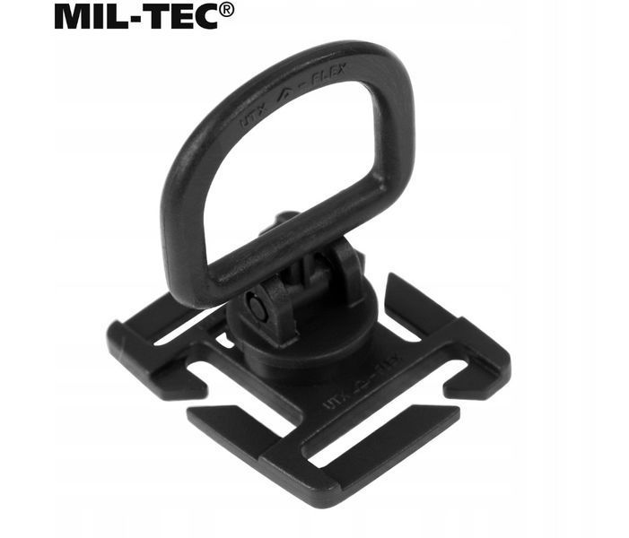 Набір карабінів і обертових кілець Mil-Tec DURAFLEX MOLLE D-RING S-HOOK Black 13457602 P1236758 фото