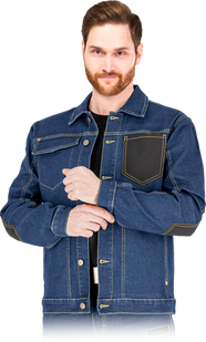 Толстовка захисна робоча REIS DENIM JEANS303-J ісиня чорний GB S A9474 фото
