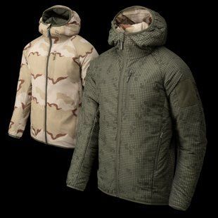 Куртка двостороння Helikon-Tex Reversible Wolfhound Hoodie Jacket Windpack Desert Night Camo/US Desert P1237565 фото