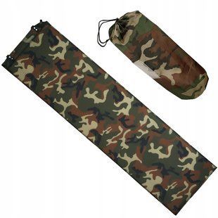 Самонадувний спальний килимок Mil-Tec Woodland 185x50x3 см каремат 14420020 M125555692 фото