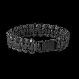 Браслет выживания из паракорда Helikon-Tex SURVIVAL Paracord черный AC-SBR-NL-01 M1255551477 фото
